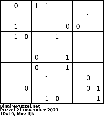 Binaire Puzzel