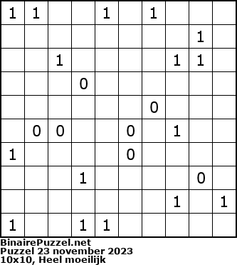 Binaire Puzzel
