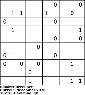 Binaire Puzzel