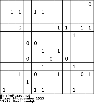 Binaire Puzzel