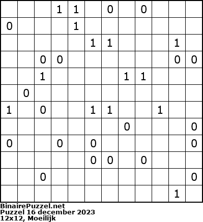 Binaire Puzzel