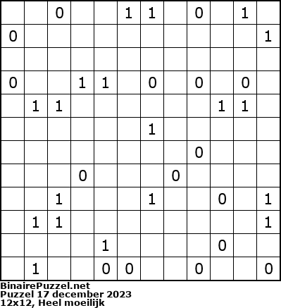 Binaire Puzzel