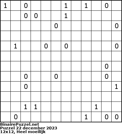 Binaire Puzzel