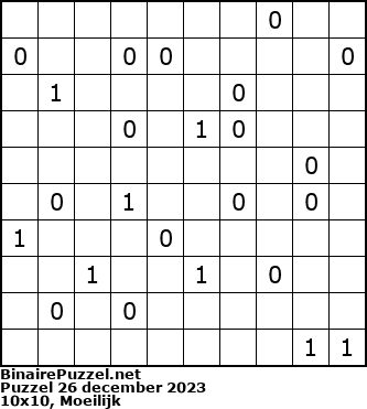 Binaire Puzzel