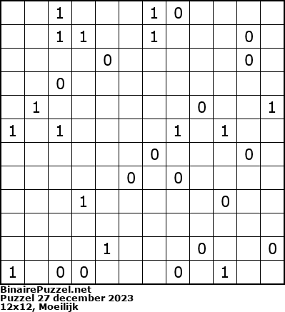 Binaire Puzzel