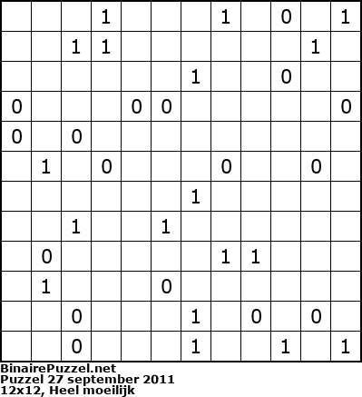 Binaire Puzzel