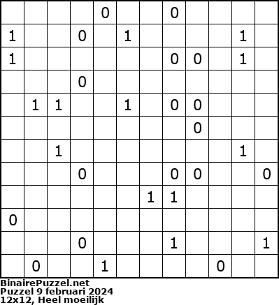 Binaire Puzzel