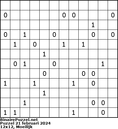 Binaire Puzzel