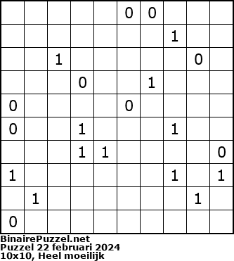 Binaire Puzzel
