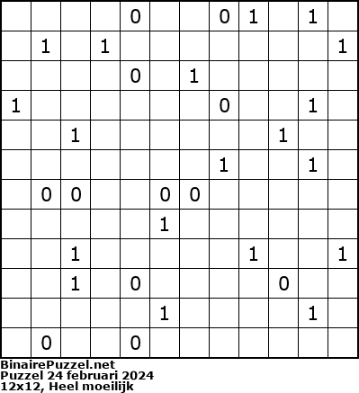 Binaire Puzzel