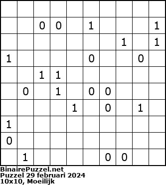 Binaire Puzzel