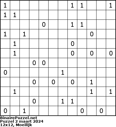 Binaire Puzzel