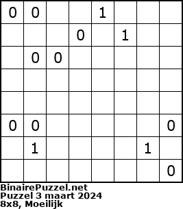 Binaire Puzzel