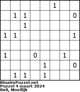 Binaire Puzzel