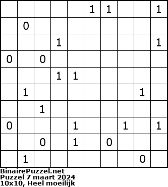 Binaire Puzzel