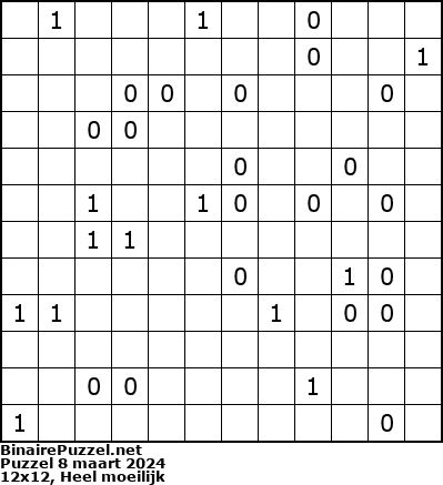Binaire Puzzel