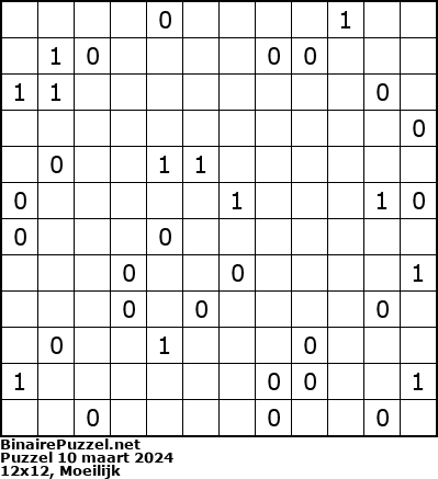 Binaire Puzzel