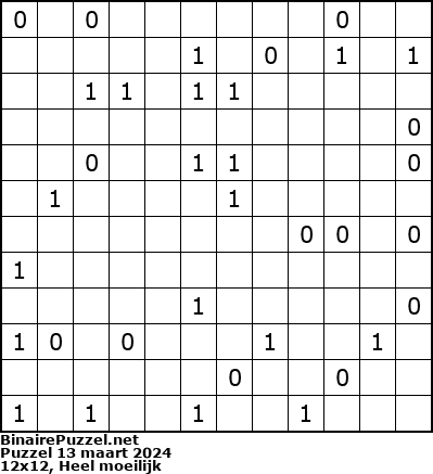 Binaire Puzzel