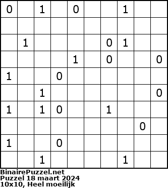 Binaire Puzzel