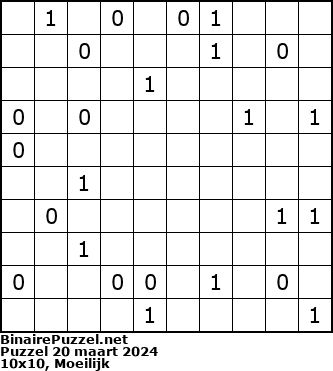 Binaire Puzzel