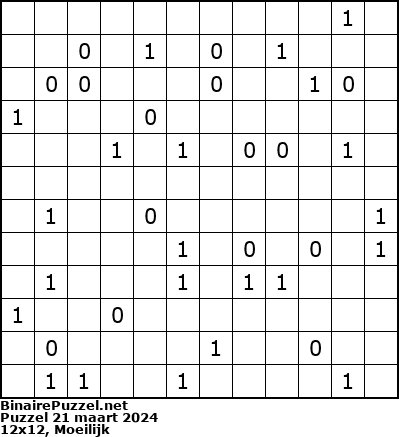 Binaire Puzzel