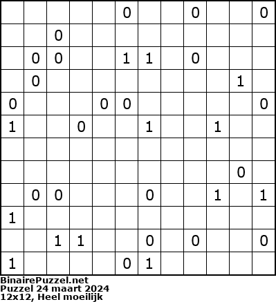 Binaire Puzzel