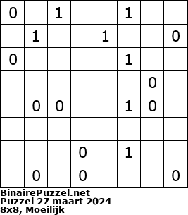 Binaire Puzzel