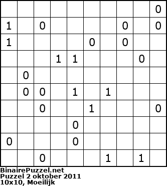 Binaire Puzzel