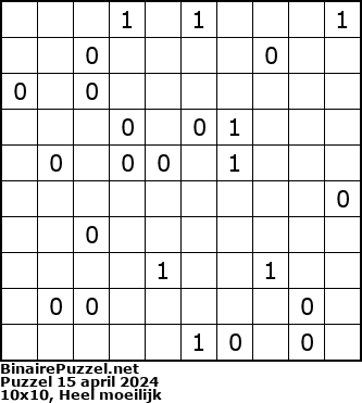 Binaire Puzzel