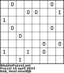 Binaire Puzzel