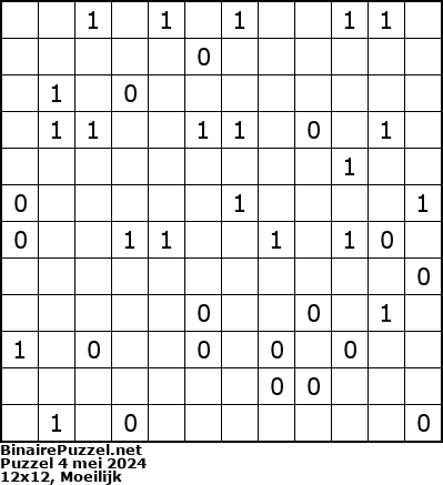 Binaire Puzzel