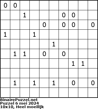 Binaire Puzzel