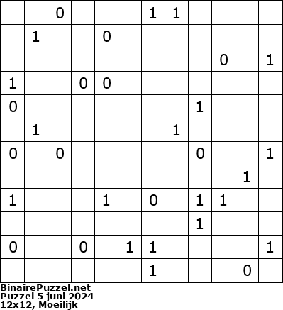 Binaire Puzzel