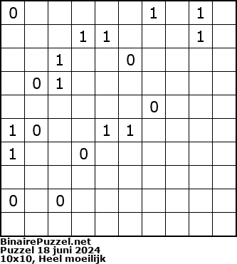Binaire Puzzel