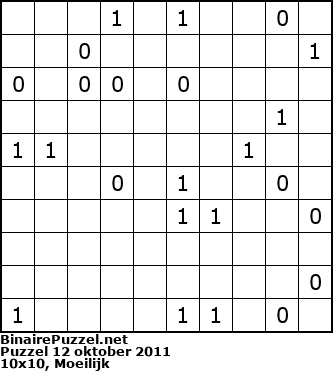 Binaire Puzzel