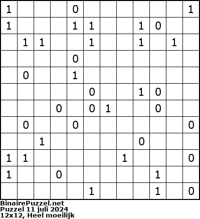 Binaire Puzzel