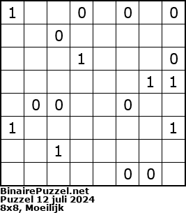 Binaire Puzzel