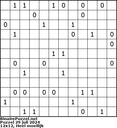 Binaire Puzzel
