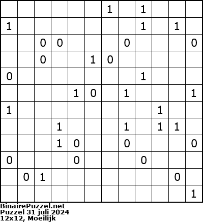 Binaire Puzzel