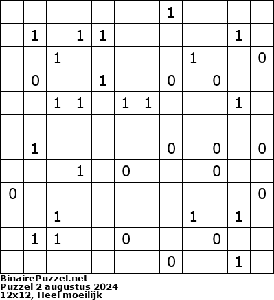Binaire Puzzel