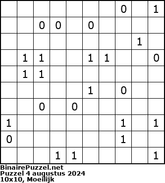 Binaire Puzzel