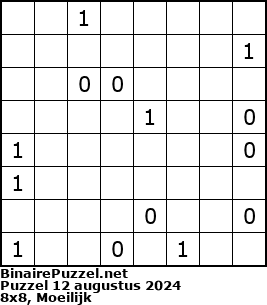 Binaire Puzzel