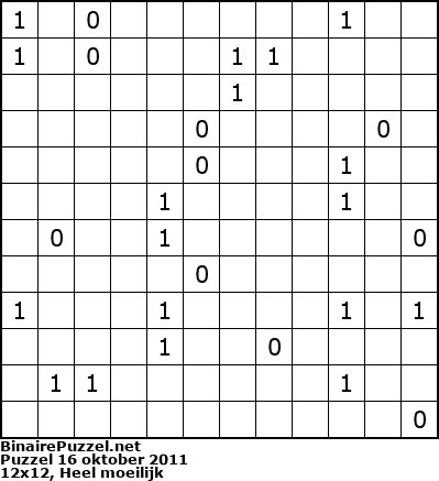 Binaire Puzzel