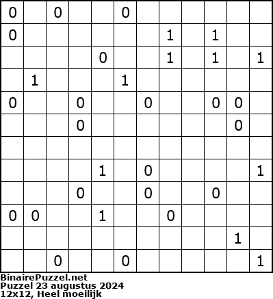 Binaire Puzzel