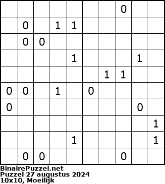Binaire Puzzel