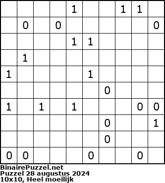 Binaire Puzzel