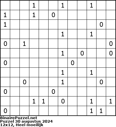 Binaire Puzzel