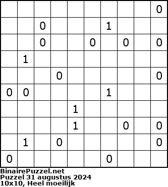 Binaire Puzzel