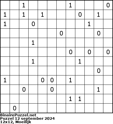 Binaire Puzzel