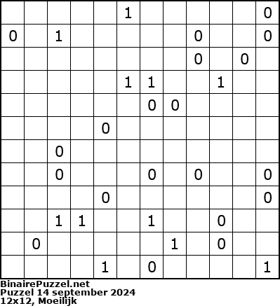 Binaire Puzzel